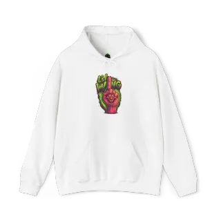 Hoodie 017 Front White